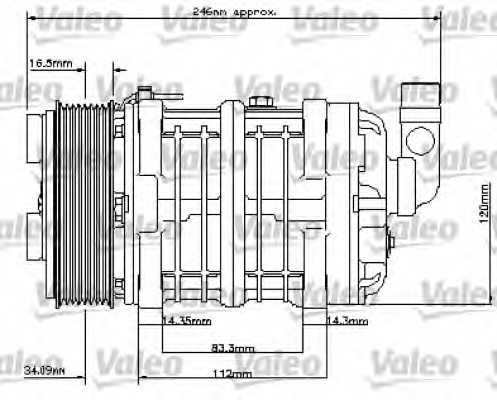 VALEO 815809 Compressor, air conditioning